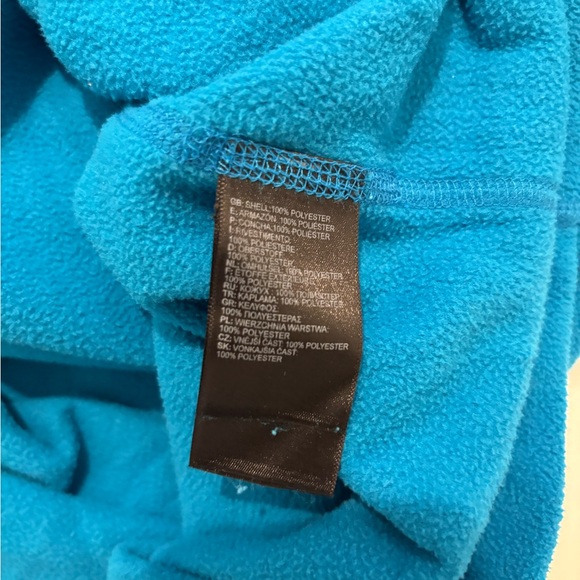 North Face Bright Blue Half Zip Fleece Pullover Sweater Men’s Size Medium - Picture 6 of 6
